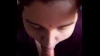 A lot of cum on face and lips