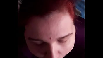 A lot of cum on face and lips