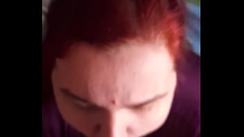 A lot of cum on face and lips