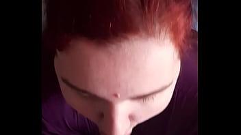 A lot of cum on face and lips