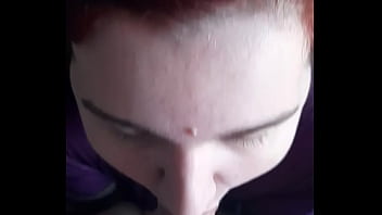 A lot of cum on face and lips