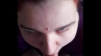 A lot of cum on face and lips