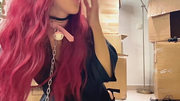 Teen sexy girl hot passionately kisses and licks a guy's tongue