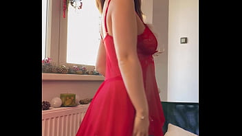 Busty girl masturbates intensely with dildo and inserts panties inside till crazy orgasm