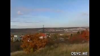 Stunning sweetheart gives blowjob