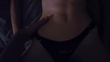 Young silly girl fooling around