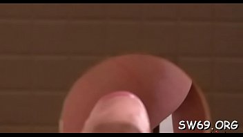 Large muddy facial at gloryhole