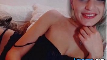 Blonde gives and underwear down and start