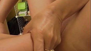 Both hands in their spread hole