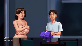 Busty house milf stepmom craves huge dick and masturbates