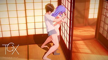 Anime hentai game gaming roxy sexy fucks with lots of sex in various positions blowjob