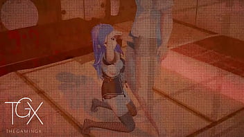 Anime hentai game gaming roxy sexy fucks with lots of sex in various positions blowjob