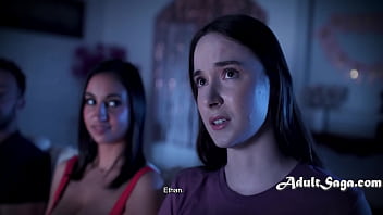 The nice guy's step father fucks every girl in his group while he loses his virginity