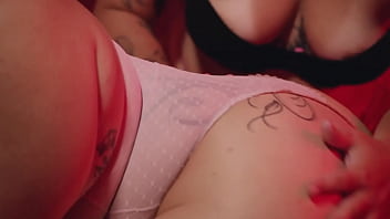 Two big ass girls and one guy make a live sex show in front of a webcam