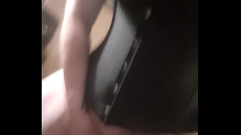 Naughtyjenn bouncing on big dildo