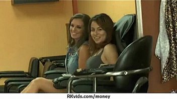 Tight teen fucks a man in front of the camera for cash 8