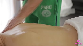 Eira w got something else than just a massage she got the happy ending service horny masseur zane m rubs her nice shaped body and gets so horny so he fucks her mouth and cums in her mouth