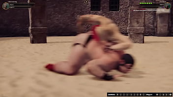 Lillith vs grizzly bear nf3d video game mixed sex combat arena