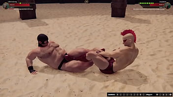 Lillith vs grizzly bear nf3d video game mixed sex combat arena