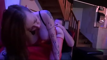 Two stunning big boobed hotties in lingerie get screwed up in a groupsex in swingers club while others guests watching mf200979 1