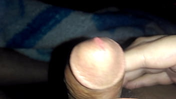 Hot latino glans massaging