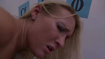 Long hair blonde eighteen year old addison cain fucked in sorority house