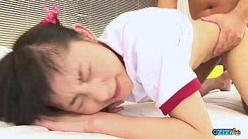 Initially she was hesitant to disrobe but subsequently she became at ease with being filled