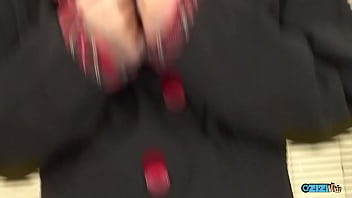 Initially she was hesitant to disrobe but subsequently she became at ease with being filled