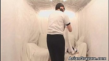 Sexy asian lady gets tight pussy banged