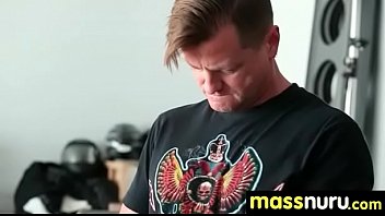 Slippery nuru massage for lucky dude 12