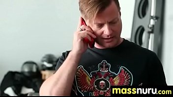 Slippery nuru massage for lucky dude 12