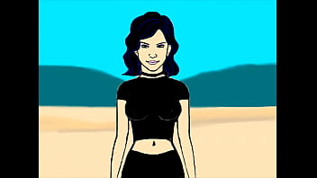 Black haired hottie sticks prosthetic in ass