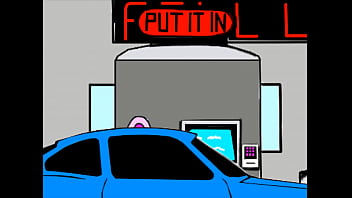 Black haired hottie sticks prosthetic in ass