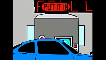 Black haired hottie sticks prosthetic in ass