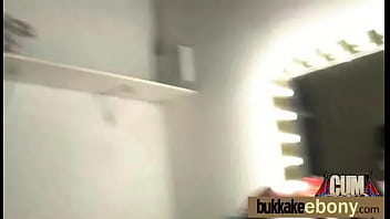 Gorgeous ebony lady sucks white dicks and gangbang fucking 21