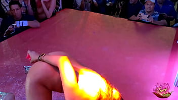 Big boobs latina on the stage