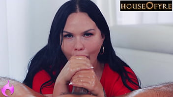 Houseofyre big titty goth girl works a giant black cock