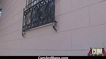 Ebony slut in an amazing gangbang 4
