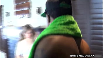 Jayla diamond got bbc & facial rome major pounds her white cunt