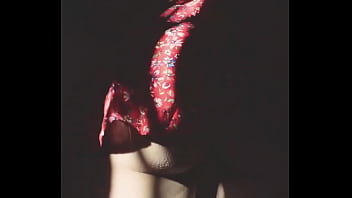 Beautiful girl shows her butt to her stepbrother