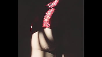 Beautiful girl shows her butt to her stepbrother