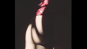 Beautiful girl shows her butt to her stepbrother