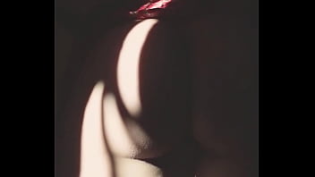 Beautiful girl shows her butt to her stepbrother