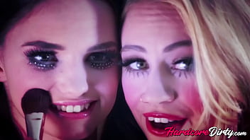 Adorable chick loves the feeling of seducing her friend and making her have a threesome with her Adorable chick loves the feeling of seducing her friend and making her have a threesome with her