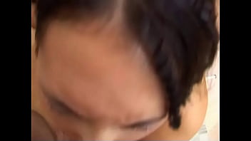 Hot brunette opens wide and takes long cock down her throat