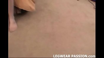 Wild amateurs in sexy legwear and stockings