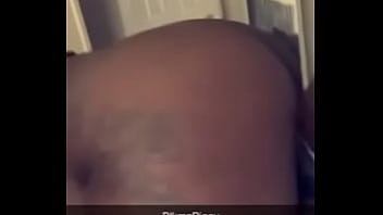 Blkmzpiggy2 creams on chocolate cock