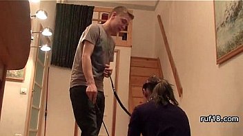 Teen tries bondage sex