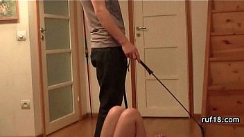 Teen tries bondage sex