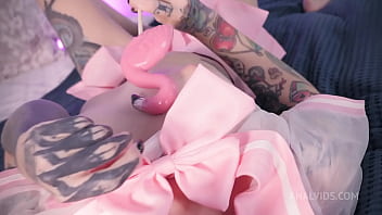 Candy girl fuck all holes double penetration with toys